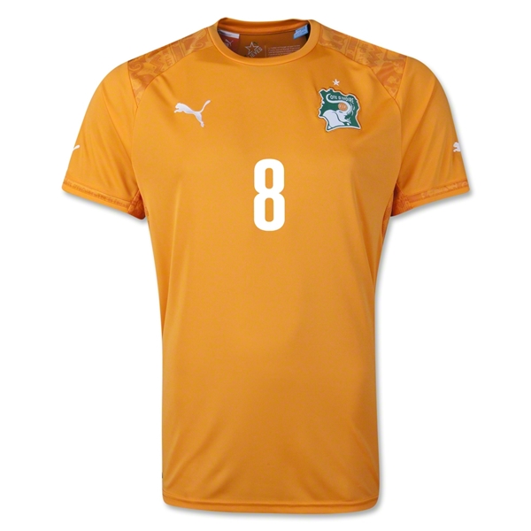 14-15 Ivory Coast Home KALOU Soccer Jersey - Click Image to Close